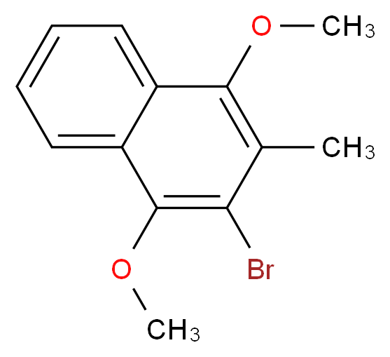 2-Bromo-1,4-dimethoxy-3-methyl-naphthalene_分子结构_CAS_53772-33-1)