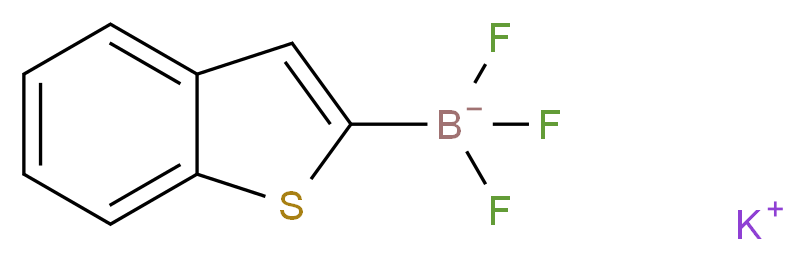 苯并[b]噻吩-2-基-2-三氟硼酸钾_分子结构_CAS_661465-45-8)
