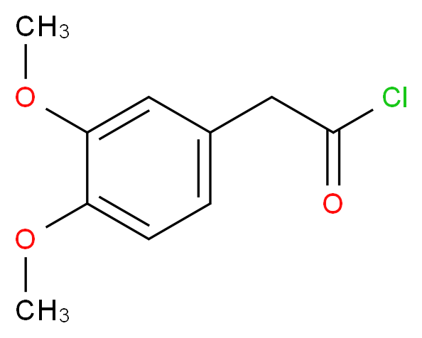 2-(3,4-dimethoxyphenyl)acetyl chloride_分子结构_CAS_10313-60-7