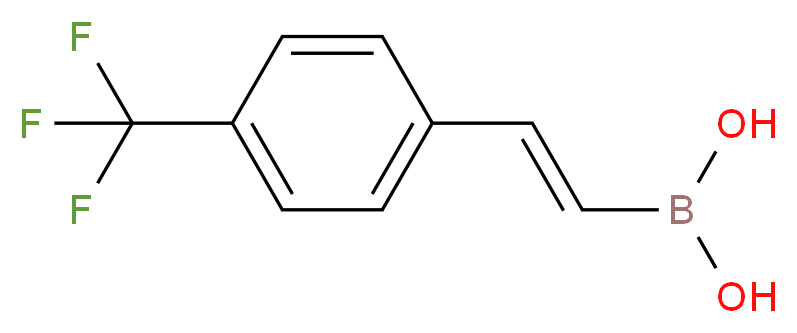 [(E)-2-[4-(trifluoromethyl)phenyl]ethenyl]boronic acid_分子结构_CAS_352525-91-8