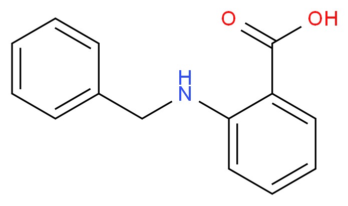 2-(benzylamino)benzoic acid_分子结构_CAS_6622-55-5