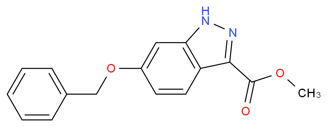 methyl 6-(benzyloxy)-1H-indazole-3-carboxylate_分子结构_CAS_954239-25-9