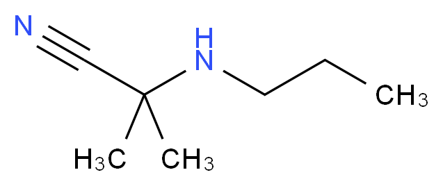2-methyl-2-(propylamino)propanenitrile_分子结构_CAS_23441-00-1)
