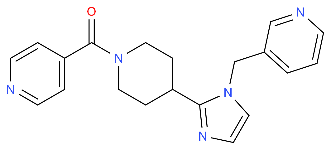3-{[2-(1-isonicotinoyl-4-piperidinyl)-1H-imidazol-1-yl]methyl}pyridine_分子结构_CAS_)