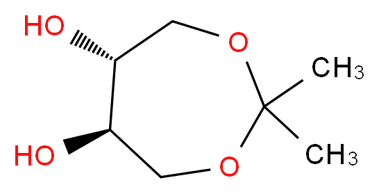 (5R,6R)-2,2-Dimethyl-1,3-dioxepane-5,6-diol_分子结构_CAS_1151512-26-3)