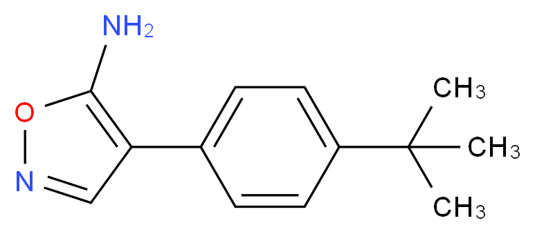 4-(4-tert-butylphenyl)-1,2-oxazol-5-amine_分子结构_CAS_838875-87-9