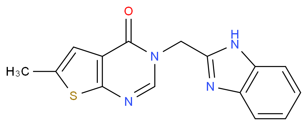 3-(1H-benzimidazol-2-ylmethyl)-6-methylthieno[2,3-d]pyrimidin-4(3H)-one_分子结构_CAS_)