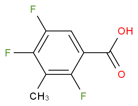 2,4,5-Trifluoro-3-methylbenzoic acid_分子结构_CAS_112822-85-2)