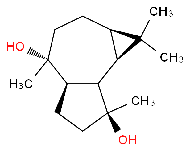 4,10-Aromadendranediol_分子结构_CAS_70051-38-6)