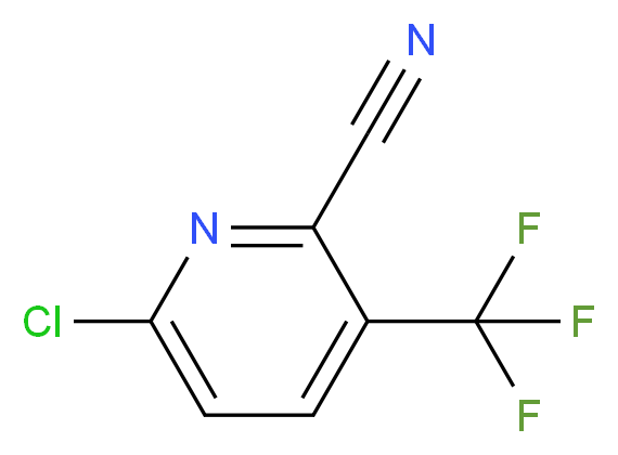 6-Chloro-3-(trifluoromethyl)picolinonitrile_分子结构_CAS_401590-41-8)