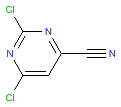 2,6-dichloropyrimidine-4-carbonitrile_分子结构_CAS_26293-93-6