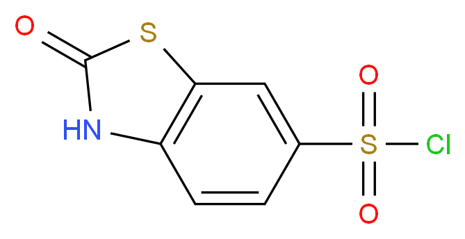 2-oxo-2,3-dihydro-1,3-benzothiazole-6-sulfonyl chloride_分子结构_CAS_62425-99-4)