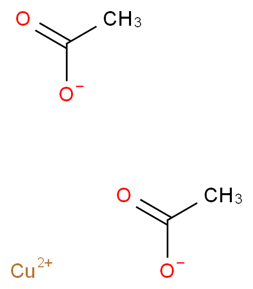 copper(2+) ion diacetate_分子结构_CAS_142-71-2