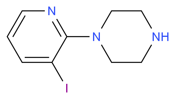 1-(3-Iodo-pyridin-2-yl)-piperazine_分子结构_CAS_85386-98-7)