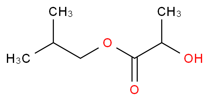 2-methylpropyl 2-hydroxypropanoate_分子结构_CAS_61597-96-4