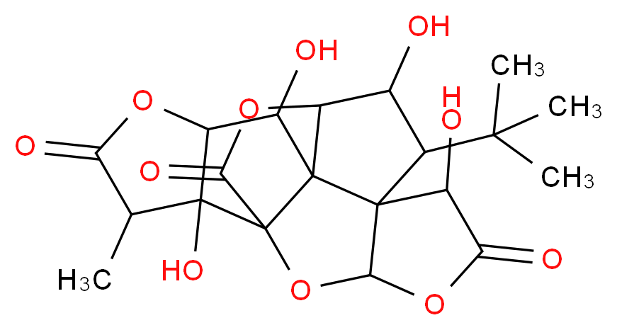 Ginkgolide C_分子结构_CAS_15291-76-6)