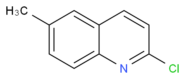 2-Chloro-6-methylquinoline_分子结构_CAS_4295/11/8)