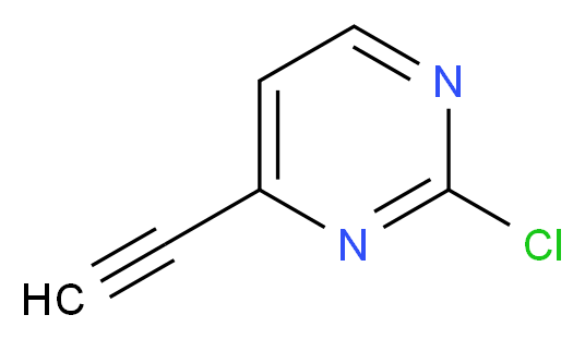 2-chloro-4-ethynylpyrimidine_分子结构_CAS_37968-69-7