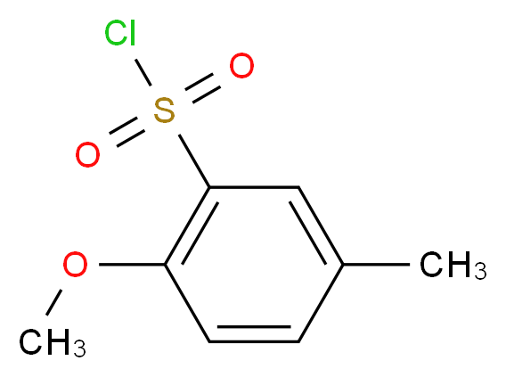 2-Methoxy-5-methylbenzenesulfonyl chloride_分子结构_CAS_88040-86-2)