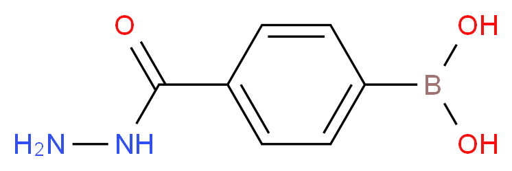 4-(Hydrazinecarbonyl)benzeneboronic acid 98%_分子结构_CAS_850567-95-2)