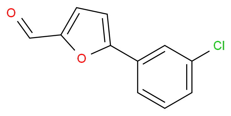 5-(3-Chlorophenyl)-2-furaldehyde_分子结构_CAS_22078-59-7)