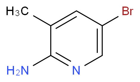 5-bromo-3-methylpyridin-2-amine_分子结构_CAS_3430-21-5)