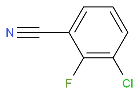 3-Chloro-2-fluorobenzonitrile_分子结构_CAS_94087-40-8)