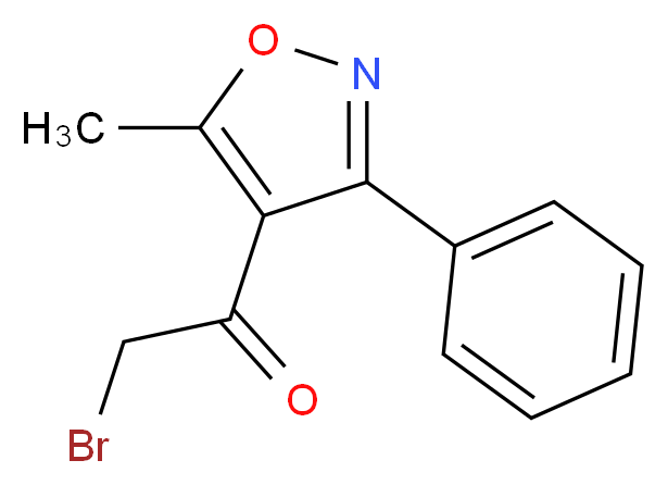 4-(Bromoacetyl)-5-methyl-3-phenylisoxazole_分子结构_CAS_104777-39-1)