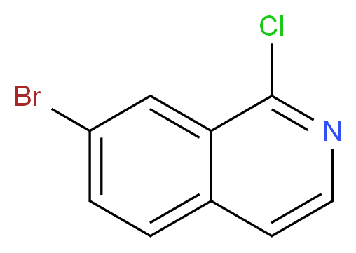 7-Bromo-1-chloroisoquinoline_分子结构_CAS_215453-51-3)