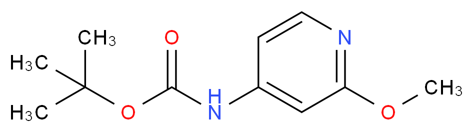(2-Methoxy-pyridin-4-yl)-carbamic acid tert-butyl ester_分子结构_CAS_849353-31-7)