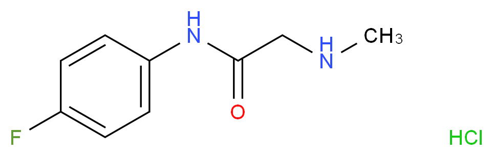 N-(4-Fluorophenyl)-2-(methylamino)acetamide hydrochloride_分子结构_CAS_)