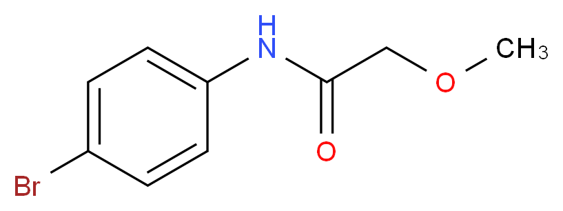 N-(4-bromophenyl)-2-methoxyacetamide_分子结构_CAS_104703-38-0)