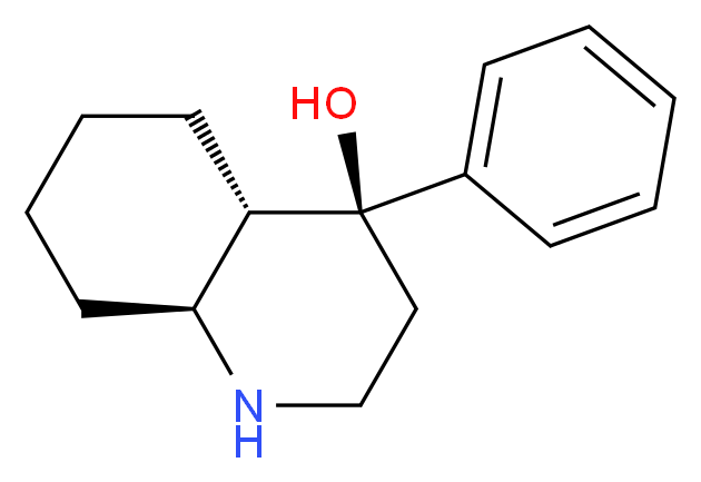 (4S,4aS,8aS)-4-phenyl-decahydroquinolin-4-ol_分子结构_CAS_465536-44-1