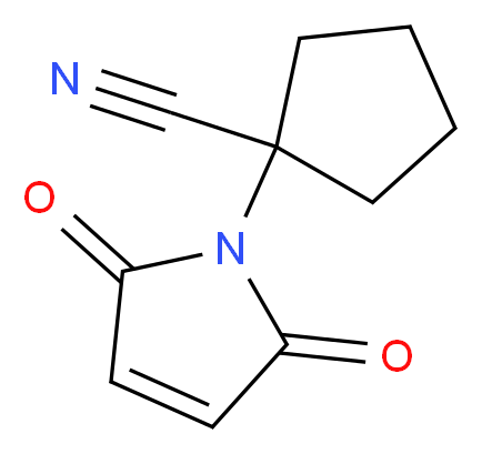 1-(2,5-dioxo-2,5-dihydro-1H-pyrrol-1-yl)cyclopentane-1-carbonitrile_分子结构_CAS_)