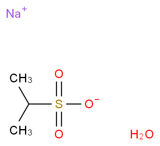 2-丙烷磺酸钠 一水合物_分子结构_CAS_304851-99-8)