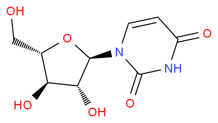 1-[(2R,3R,4R,5S)-3,4-dihydroxy-5-(hydroxymethyl)oxolan-2-yl]-1,2,3,4-tetrahydropyrimidine-2,4-dione_分子结构_CAS_58-96-8