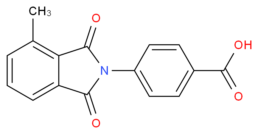 4-(4-Methyl-1,3-dioxo-1,3-dihydro-2H-isoindol-2-yl)benzoic acid_分子结构_CAS_)