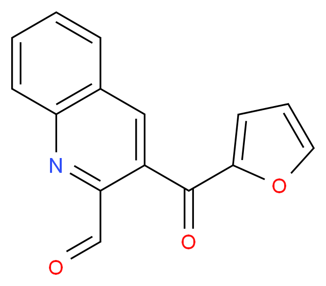 3-(2-Furoyl)quinoline-2-carboxaldehyde_分子结构_CAS_126769-01-5)