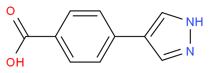 4-(1H-Pyrazol-4-yl)benzoic acid 97%_分子结构_CAS_)