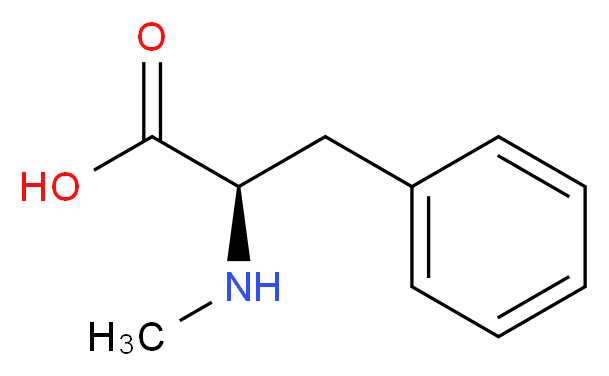 (2R)-2-(methylamino)-3-phenylpropanoic acid_分子结构_CAS_56564-52-4