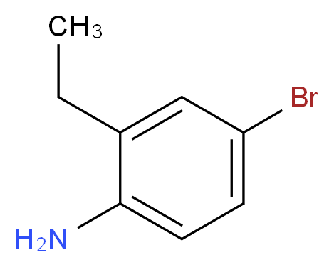 4-Bromo-2-Ethylaniline_分子结构_CAS_45762-41-2)