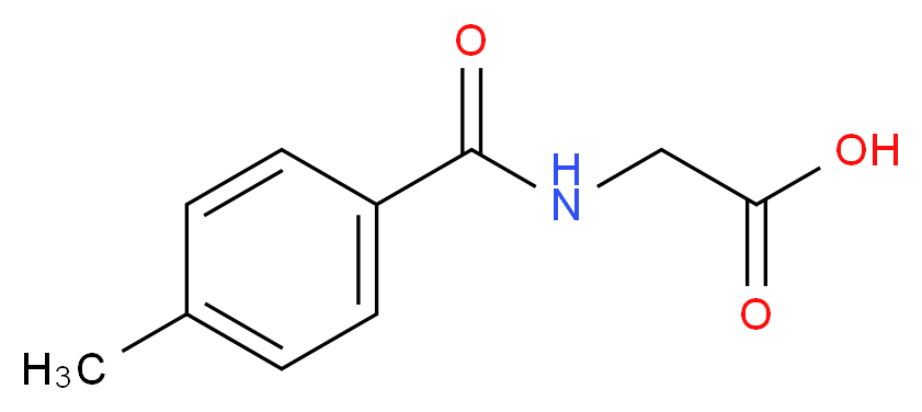 2-[(4-methylphenyl)formamido]acetic acid_分子结构_CAS_27115-50-0