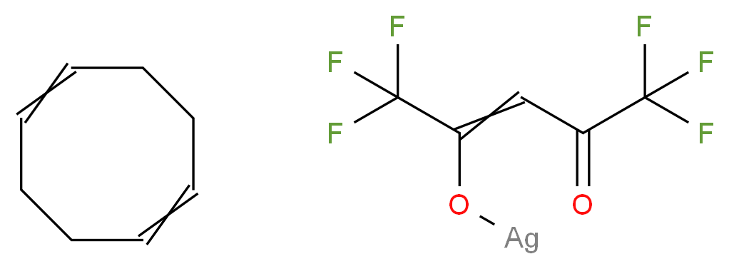 4-(argentiooxy)-1,1,1,5,5,5-hexafluoropent-3-en-2-one; cycloocta-1,5-diene_分子结构_CAS_38892-25-0