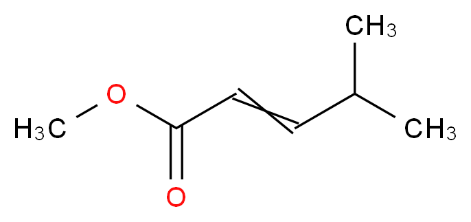 Methyl 4-methyl-2-pentenoate_分子结构_CAS_)