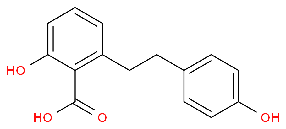 2-hydroxy-6-[2-(4-hydroxyphenyl)ethyl]benzoic acid_分子结构_CAS_23255-59-6