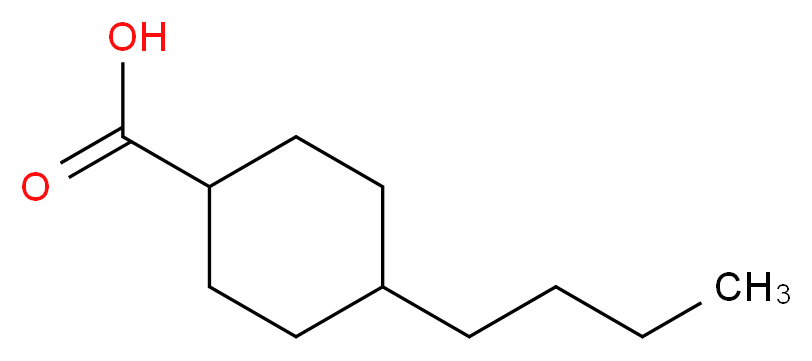 4-butylcyclohexane-1-carboxylic acid_分子结构_CAS_38289-28-0