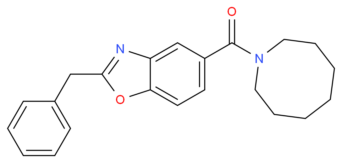 5-(1-azocanylcarbonyl)-2-benzyl-1,3-benzoxazole_分子结构_CAS_)