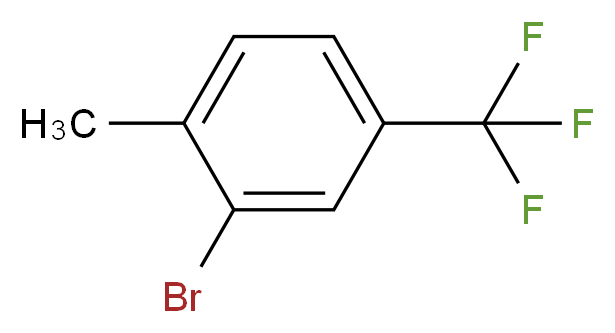 3-溴-4-甲基三氟甲苯_分子结构_CAS_66417-30-9)