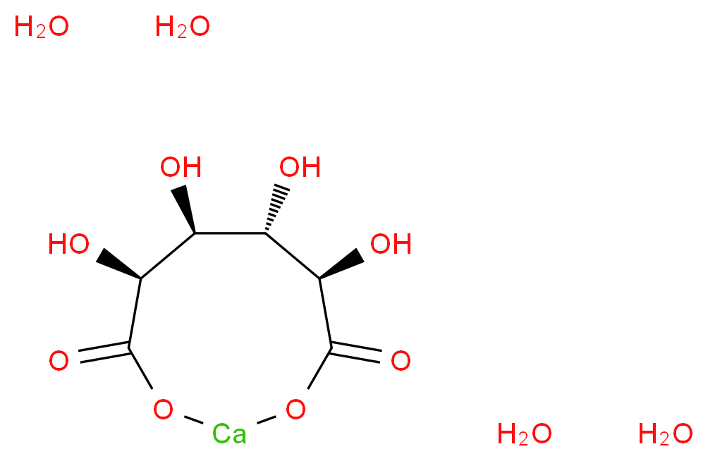 D-Saccharic acid calcium salt tetrahydrate_分子结构_CAS_5793-89-5)