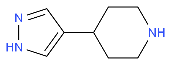 4-(1H-pyrazol-4-yl)piperidine_分子结构_CAS_)